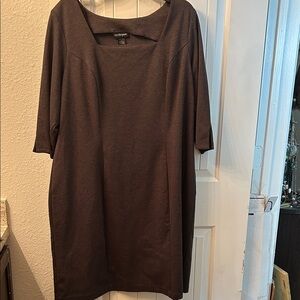 Lane Bryant Charcoal Tunic Dress cool weather wardrobe staple